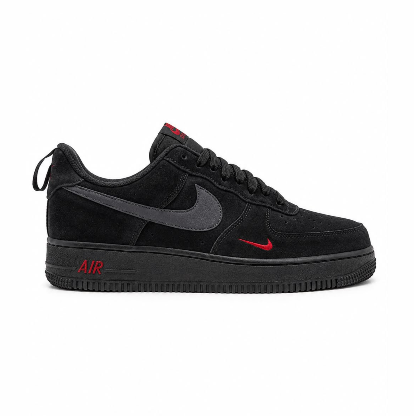 Nike Air Force 1 Low "Multi Swoosh Black/Crimson"