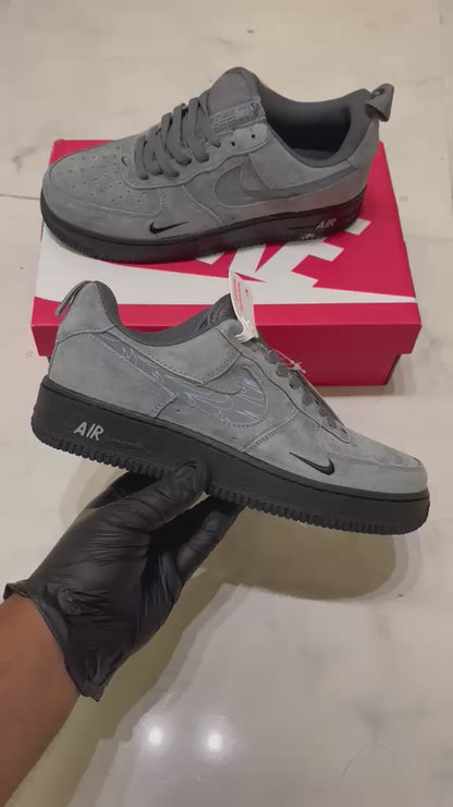 Nike Air Force 1 '07 LV8 Reflective Swoosh  Cool Grey